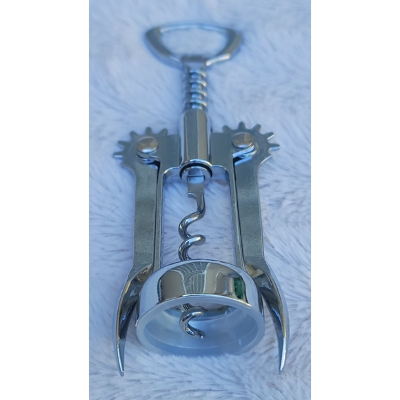 Wing Corkscrew Silver Wine Opener and Bottle Opener - Picture 16 of 16
